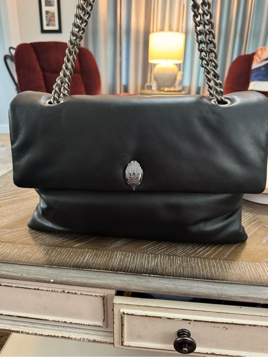 Kurt Geiger Handbags - Kurt Geiger London Kew leather bag in black featuring a signature eagle head